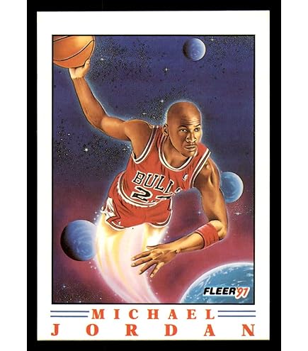 #NBAカード #MichaelJordan #FLEER Michael Jordan Fleer Basketball Super Star Sticker Card 7 of